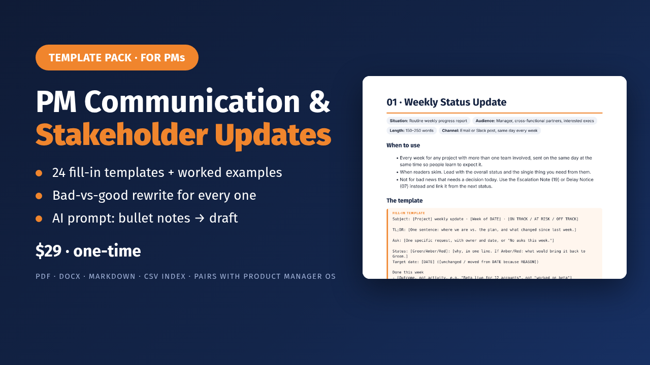 PM Communication Pack product cover